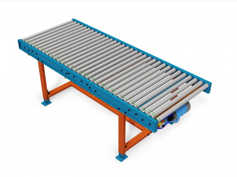 Details about   Univeyor Lineshaft Roller Conveyor 10 ft x 20 1/2 in 