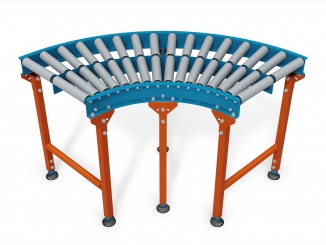Steel Rollers - Curved conveyor - Mild steel structure