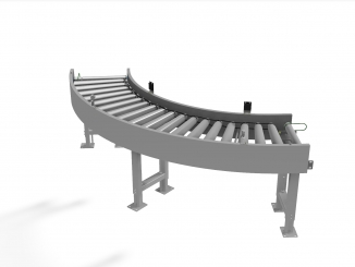 Stainless Steel - Live Curved Roller Conveyor 