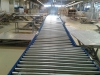 Furniture assembly line - live roller conveyor - chain drive  - roller detail