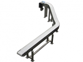 Stainless Steel - Modular Belt Curved Conveyor