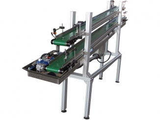 Double PVC Belt conveyor - aluminium frame - Automotive Industry