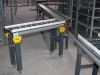 Logistic wharehouse - live roller conveyor line for totes